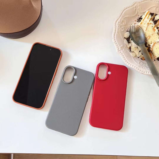 Leather Finish Case For iPhone all models