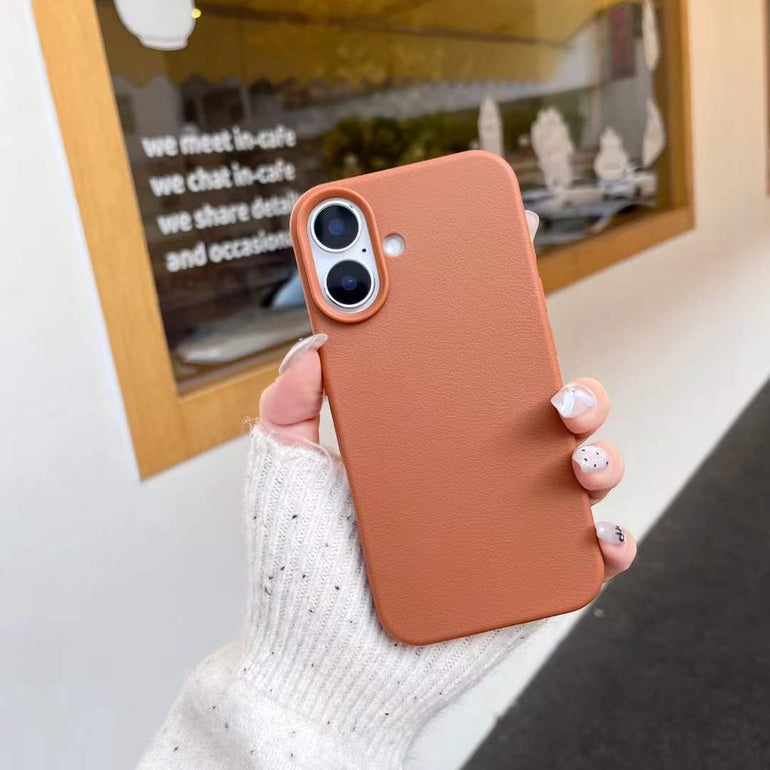 Leather Finish Case For iPhone all models