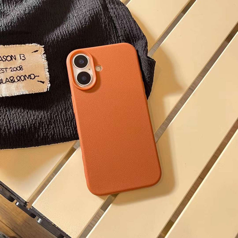 Leather Finish Case For iPhone all models