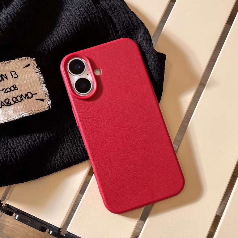 Leather Finish Case For iPhone all models