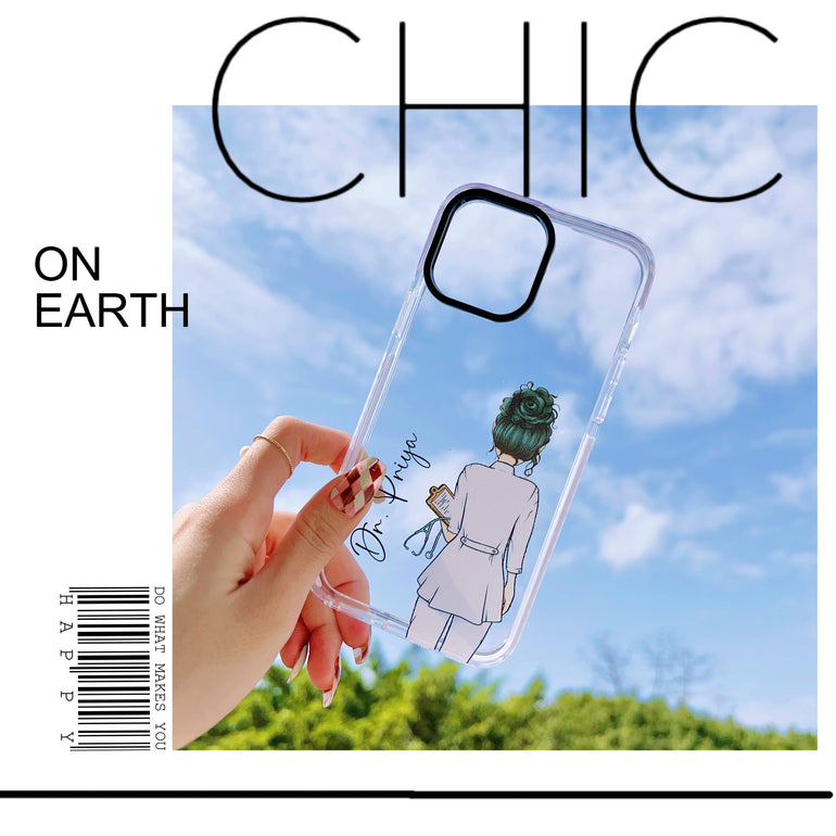 iPhone Impact Proof Customised Silicon Case ( Professional Girl )