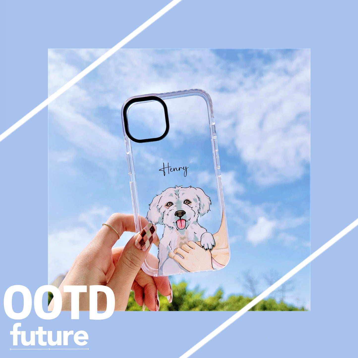 iPhone Impact Proof Customised Silicon Case ( Dog On Shoulder )