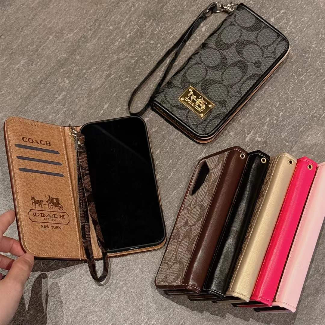 Luxury Leather Flip Case For iPhone With Hand Bracelet