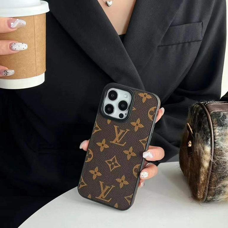 Luxury Branded Designer Leather Case For iPhone