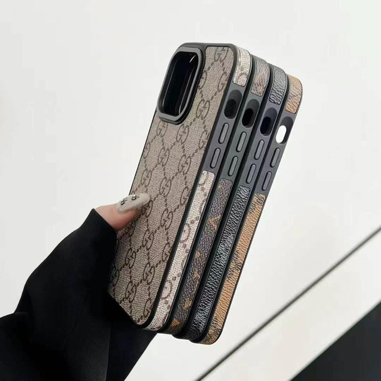 Luxury Branded Designer Leather Case For iPhone