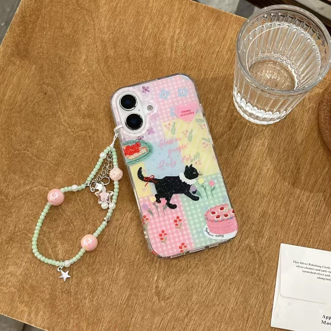 Kitten Silicon Case For iPhone With Cute Charm