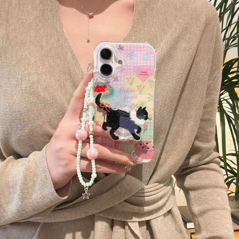 Kitten Silicon Case For iPhone With Cute Charm