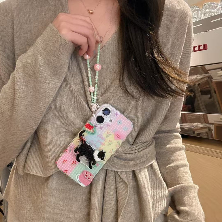 Kitten Silicon Case For iPhone With Cute Charm