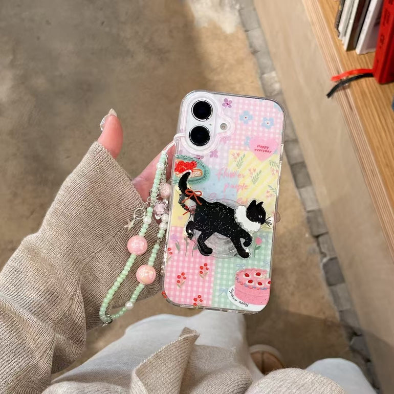 Kitten Silicon Case For iPhone With Cute Charm