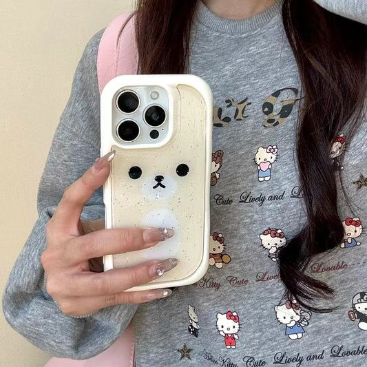 Cute Bear Silicon Bumper Case For iPhone
