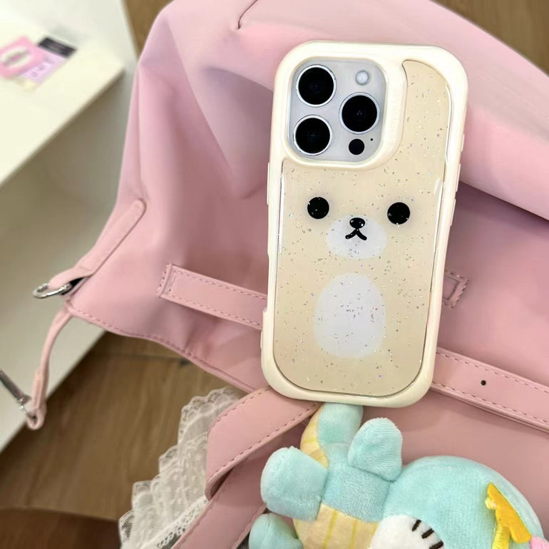 Cute Bear Silicon Bumper Case For iPhone