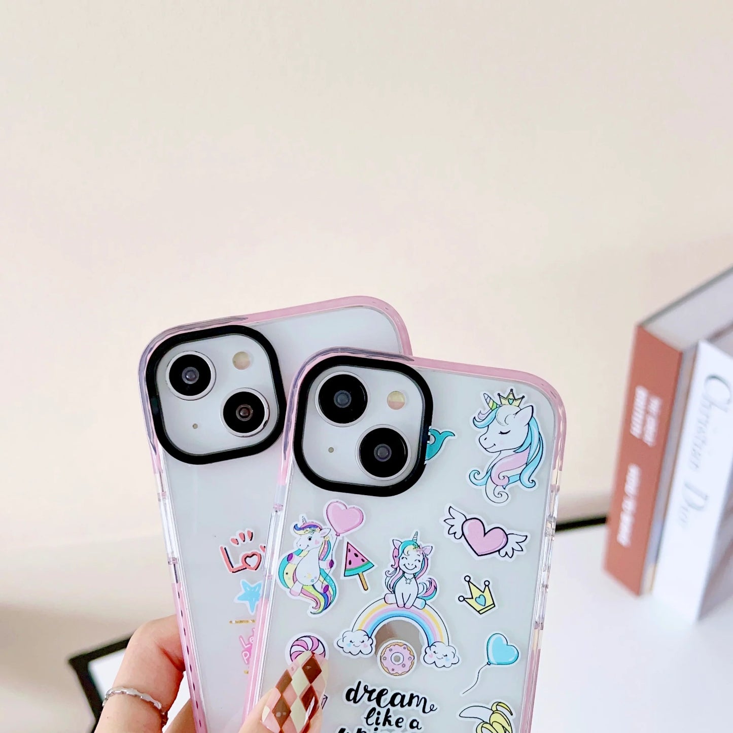 Impact Proof Silicon Case For iPhone ( Cute Sticker Design )