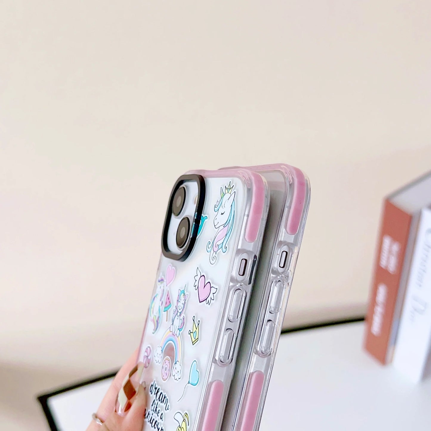 Impact Proof Silicon Case For iPhone ( Cute Sticker Design )