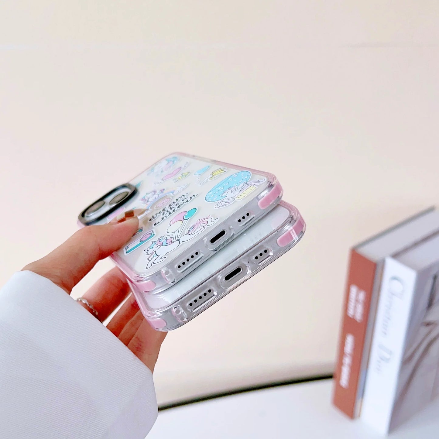 Impact Proof Silicon Case For iPhone ( Cute Sticker Design )