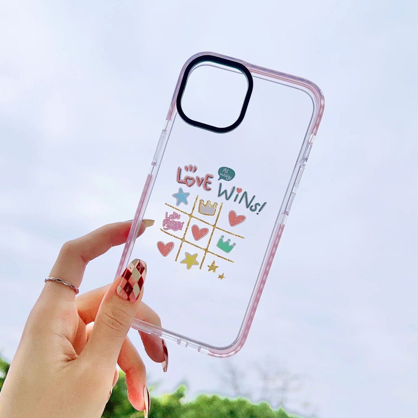 Impact Proof Silicon Case For iPhone ( Cute Sticker Design )