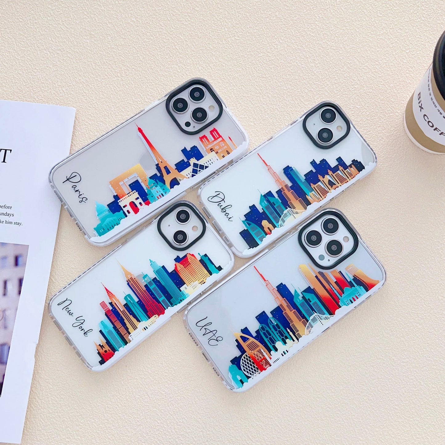 Impact Proof Silicon Case iPhone ( World Skyline )