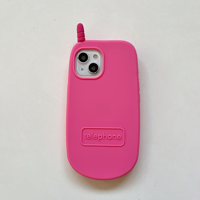 90s Style Flip Phone Style Silicon Case For iPhone