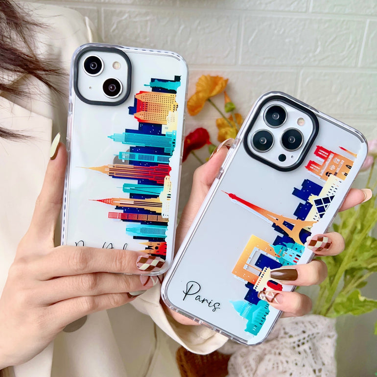 Impact Proof Silicon Case iPhone ( World Skyline )
