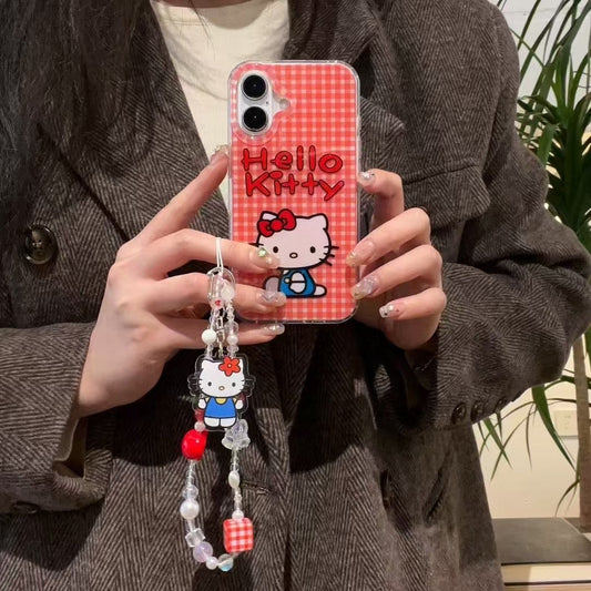 Kitty Silicon iPhone Case With Kitty Charm