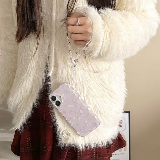 Cats Bow Silicon Case For iPhone With Charm