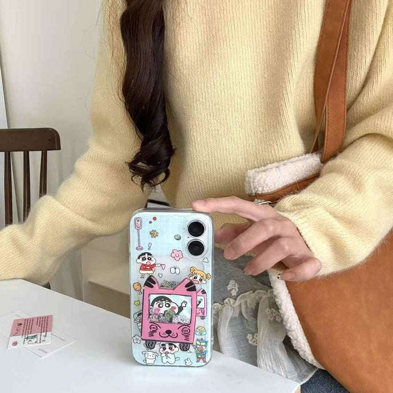 Cute Cartoon Playing Silicon Case For iPhone With Holder