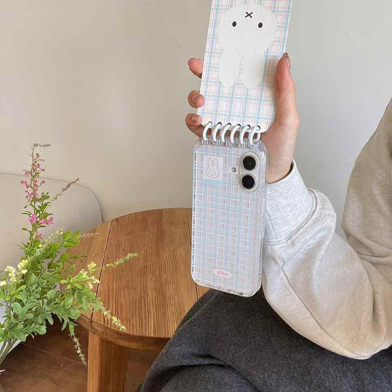 Bunny Pattern Flip Style Silicon Case For iPhone