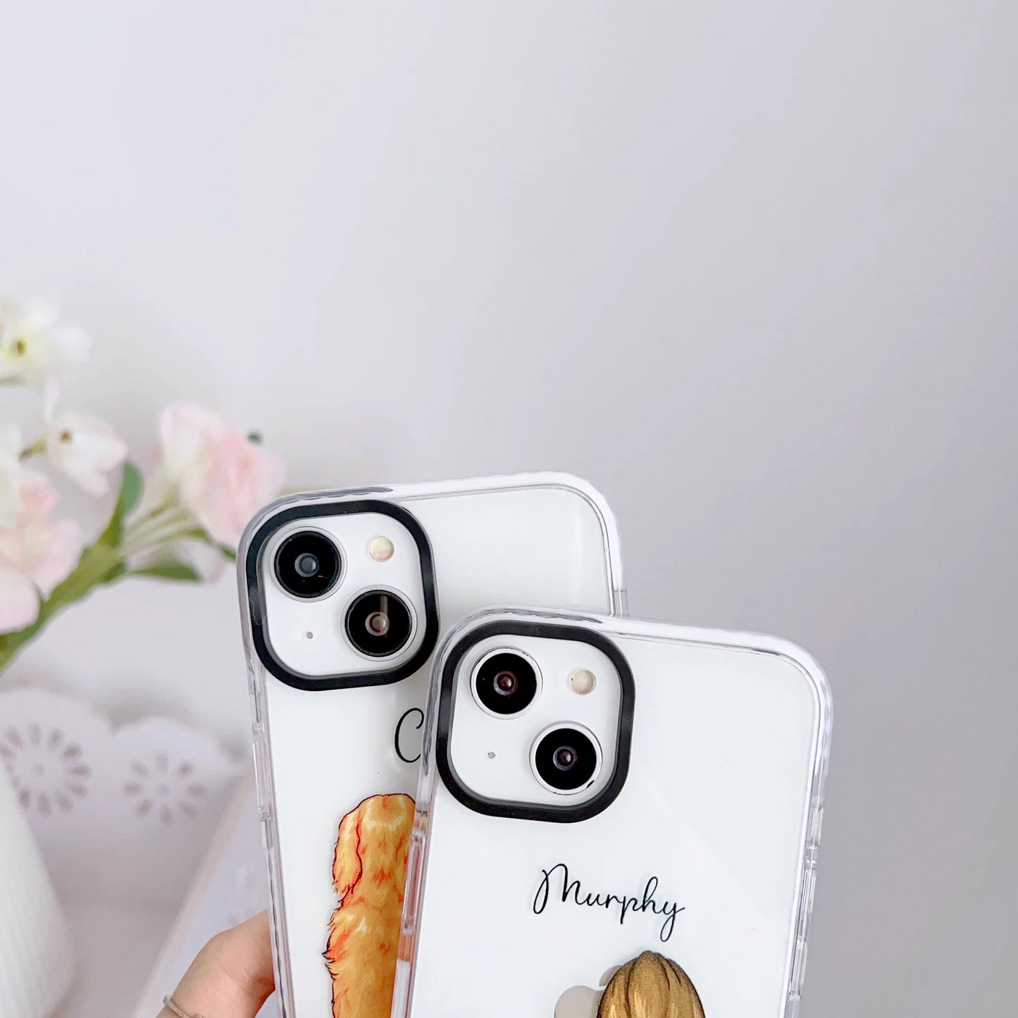 iPhone Impact Proof Customised Silicon Case ( A Girl With Dog )
