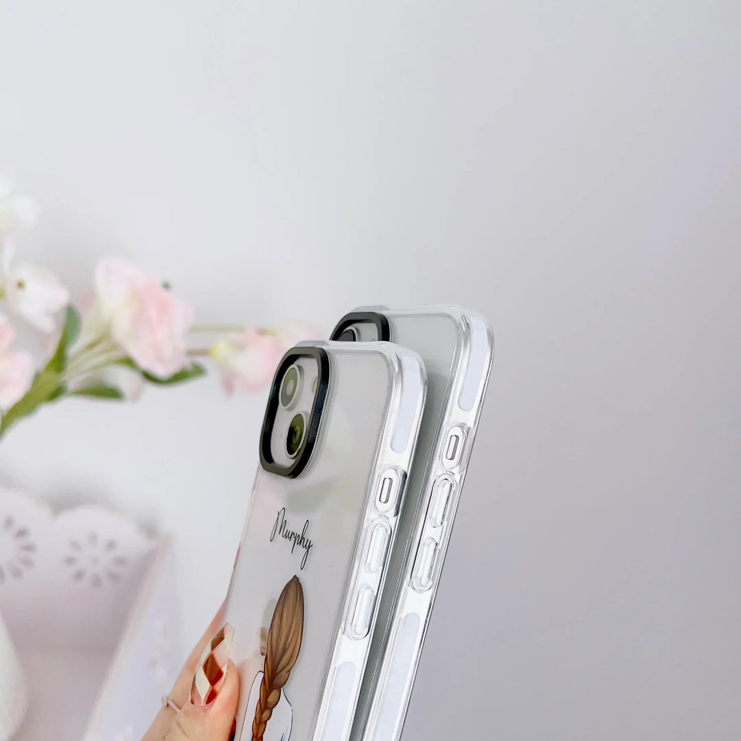 iPhone Impact Proof Customised Silicon Case ( A Girl With Dog )