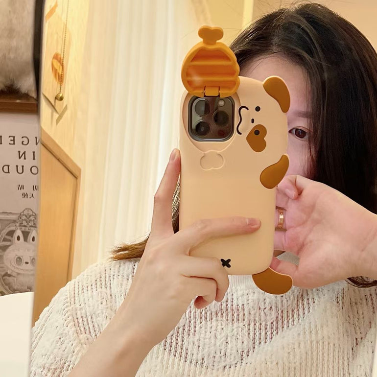 3D Adorable Dog iPhone Case