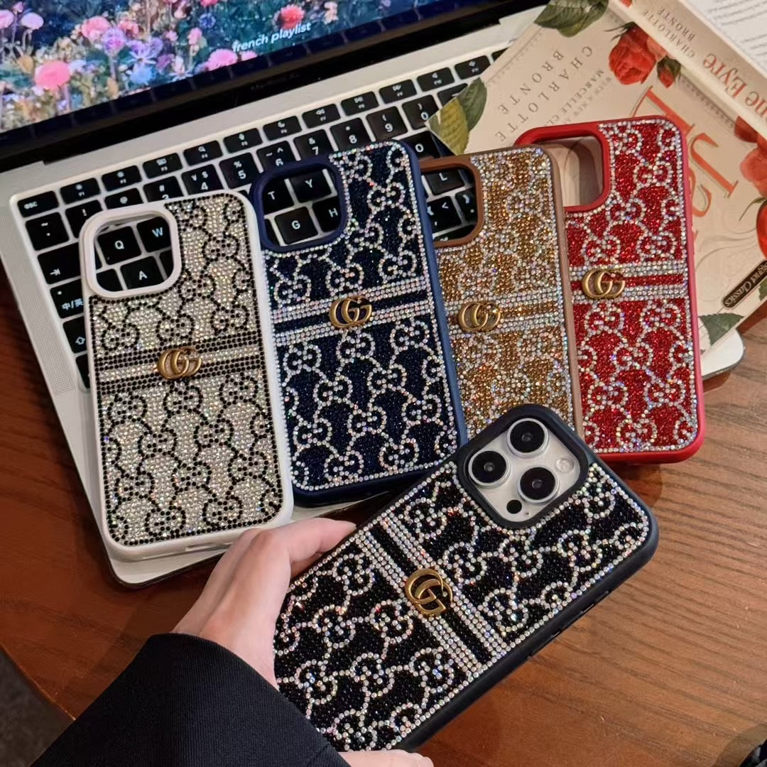 Luxury Rhinestone Pattern iPhone Case