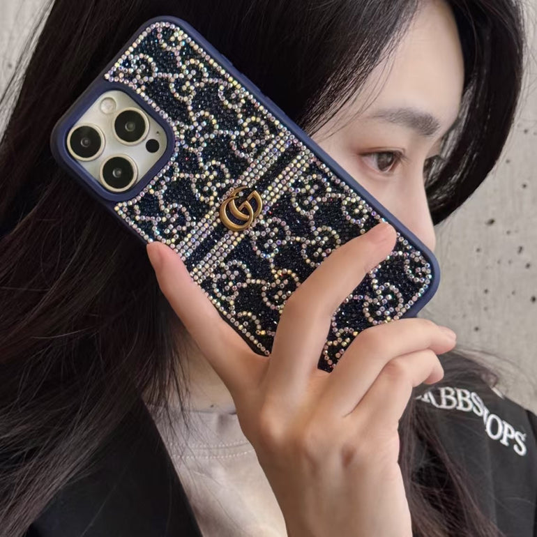 Luxury Rhinestone Pattern iPhone Case