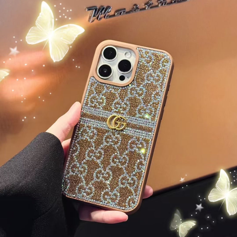 Luxury Rhinestone Pattern iPhone Case