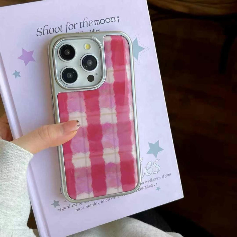 Red Check Phone Case For iPhone