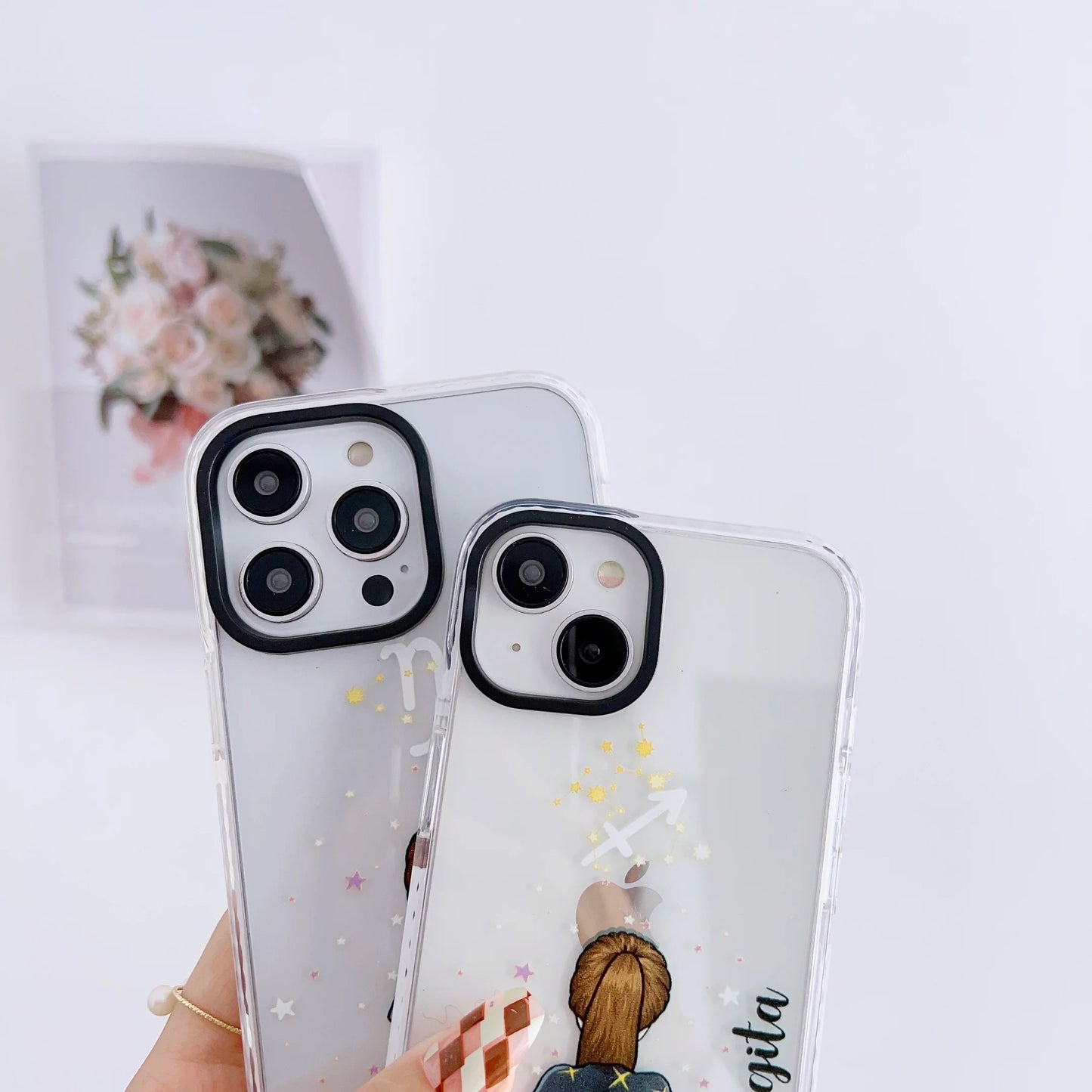 iPhone Impact Proof Customised Silicon Case ( Sun Signs )