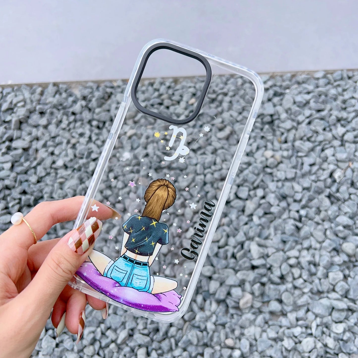 iPhone Impact Proof Customised Silicon Case ( Sun Signs )