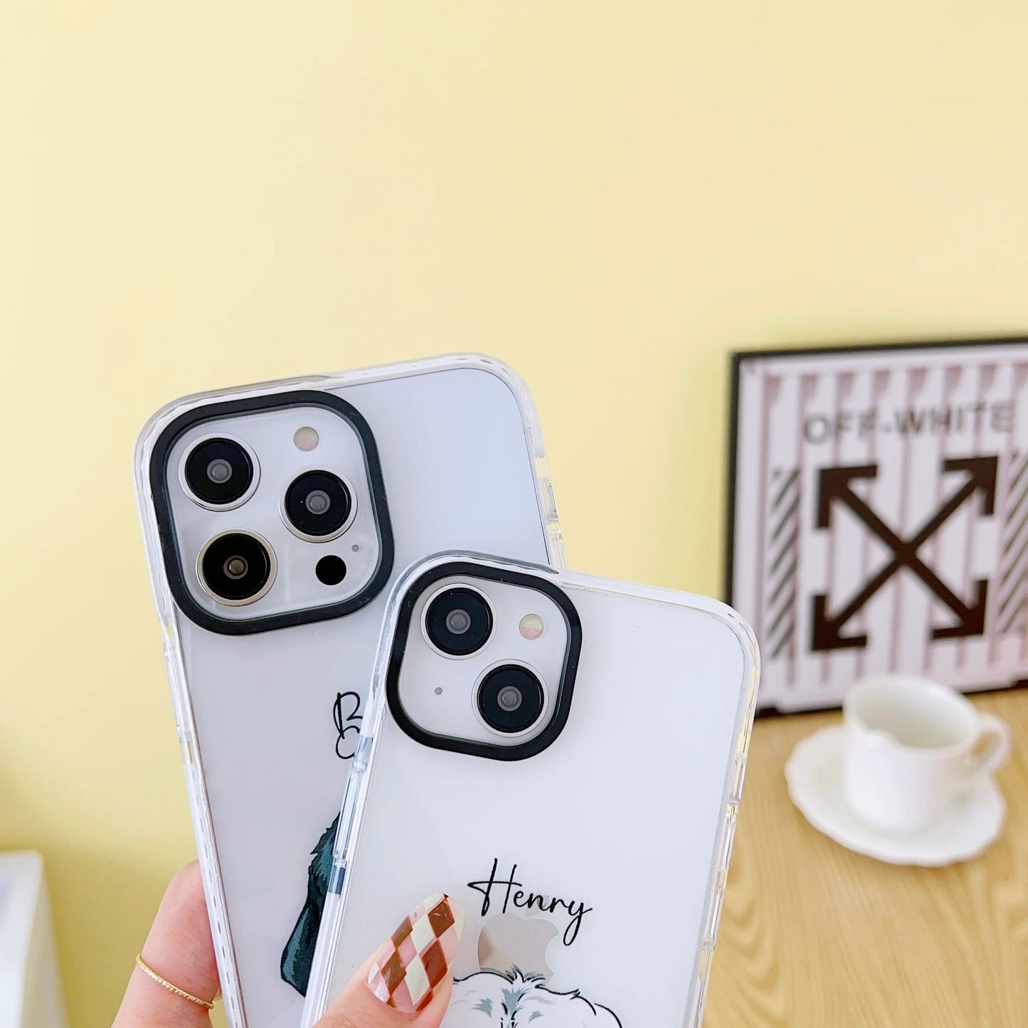 iPhone Impact Proof Customised Silicon Case ( Dog On Shoulder )