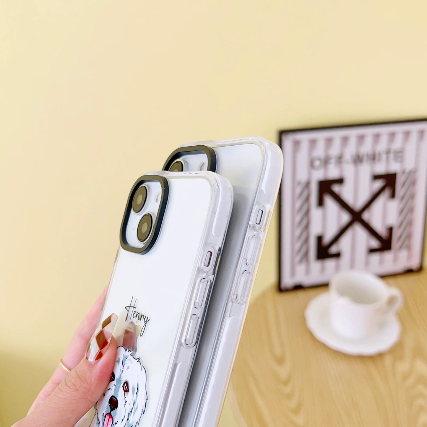 iPhone Impact Proof Customised Silicon Case ( Dog On Shoulder )