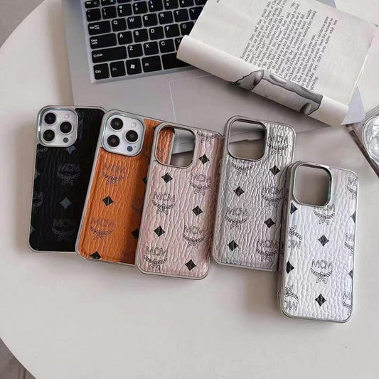 Designer Embossed Leather Case For iPhone