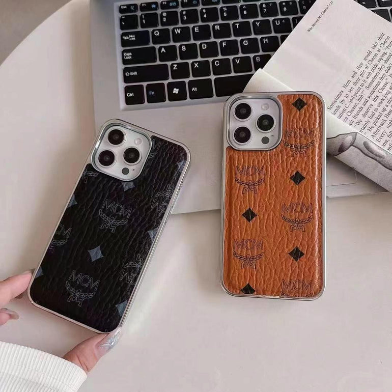 Designer Embossed Leather Case For iPhone
