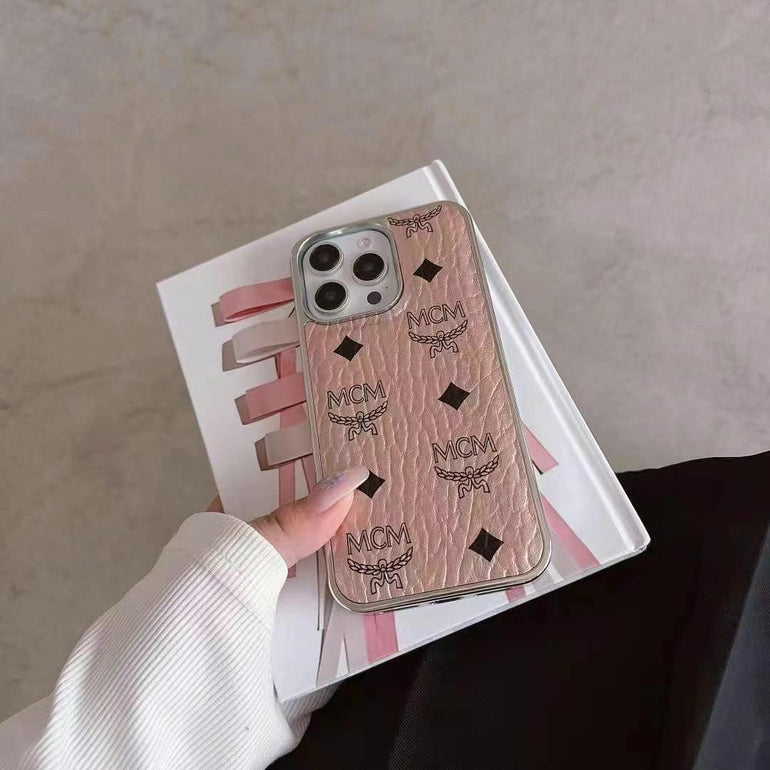 Designer Embossed Leather Case For iPhone