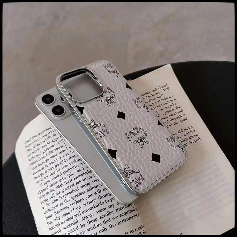 Designer Embossed Leather Case For iPhone