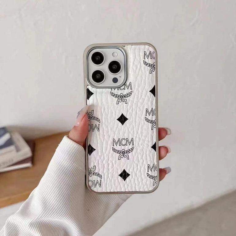 Designer Embossed Leather Case For iPhone