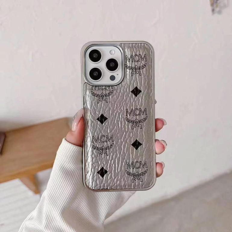 Designer Embossed Leather Case For iPhone