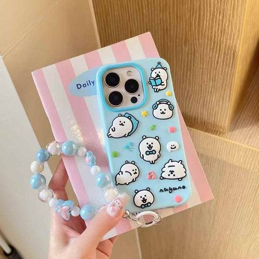 Puppy Life Silicon Case For iPhone With Beaded Charm