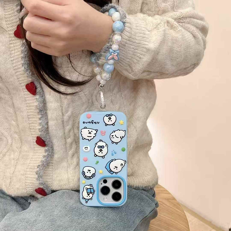 Puppy Life Silicon Case For iPhone With Beaded Charm