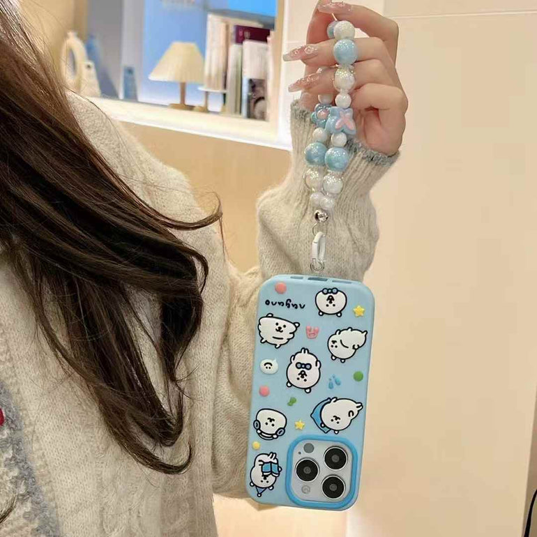 Puppy Life Silicon Case For iPhone With Beaded Charm
