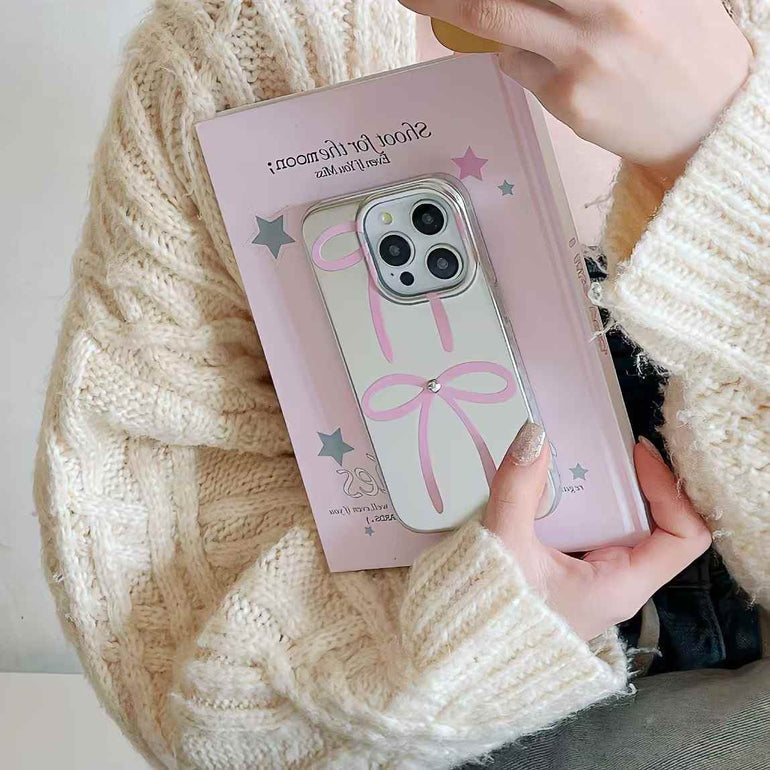 Cute Bow Designer Silicon Case For iPhone