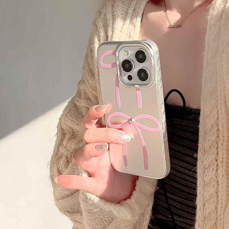 Cute Bow Designer Silicon Case For iPhone