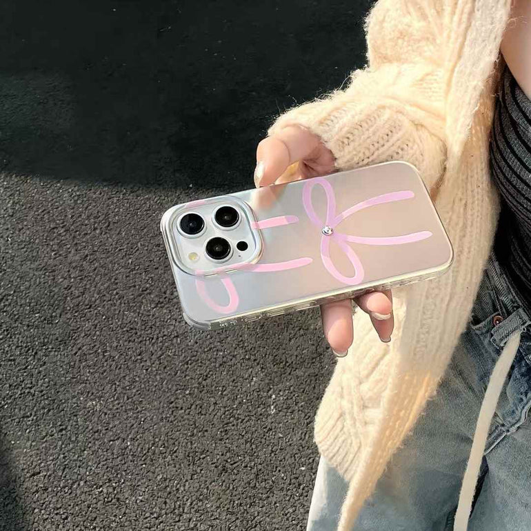 Cute Bow Designer Silicon Case For iPhone