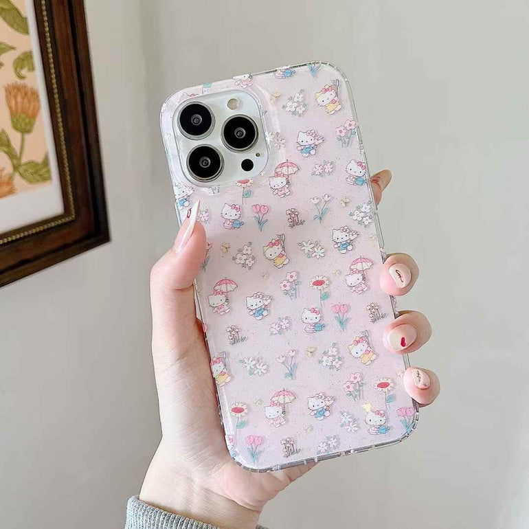 Enjoing Kitty Silicon Case For iPhone